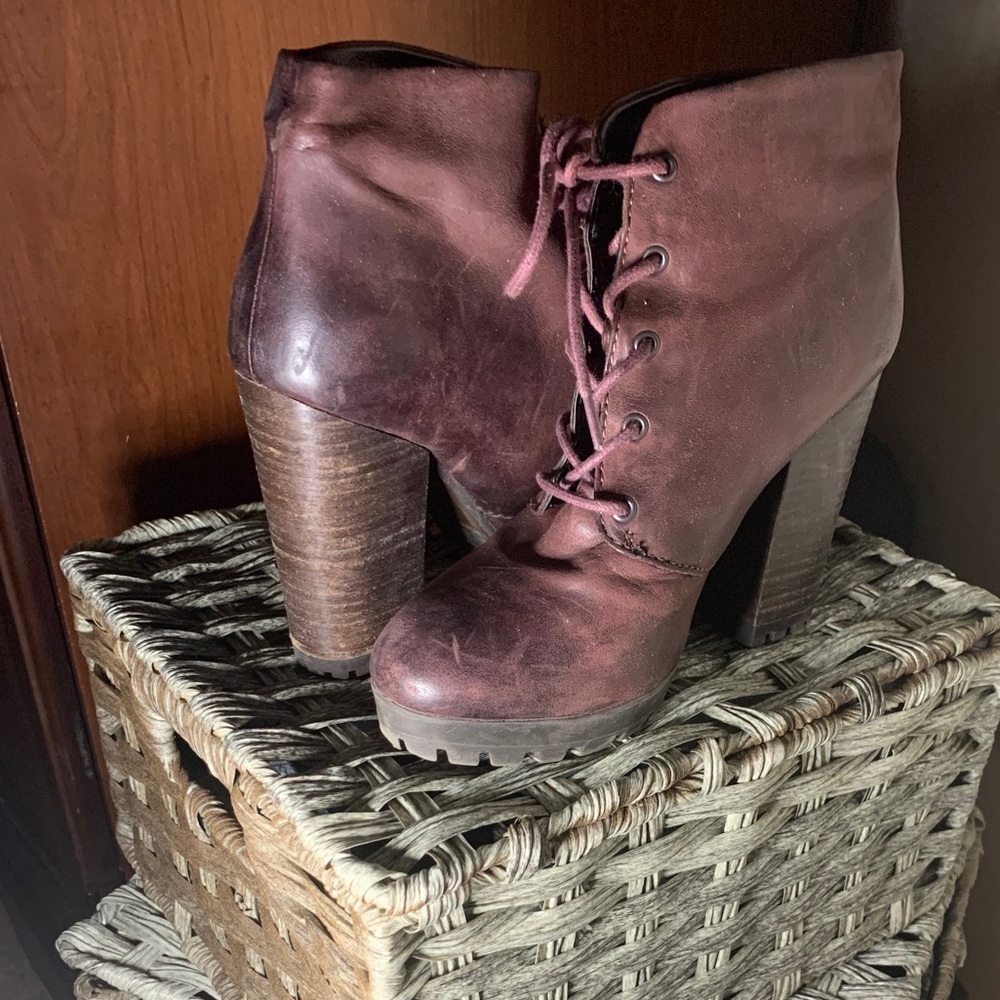 Leather boots